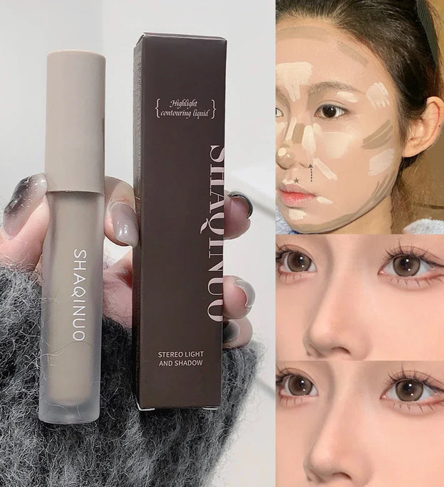 Highlight Contouring Liquid Pen Waterproof Matte Long Lasting Highlighter Smooth Pencil Cosmetics Contouring Shadow Face Makeup