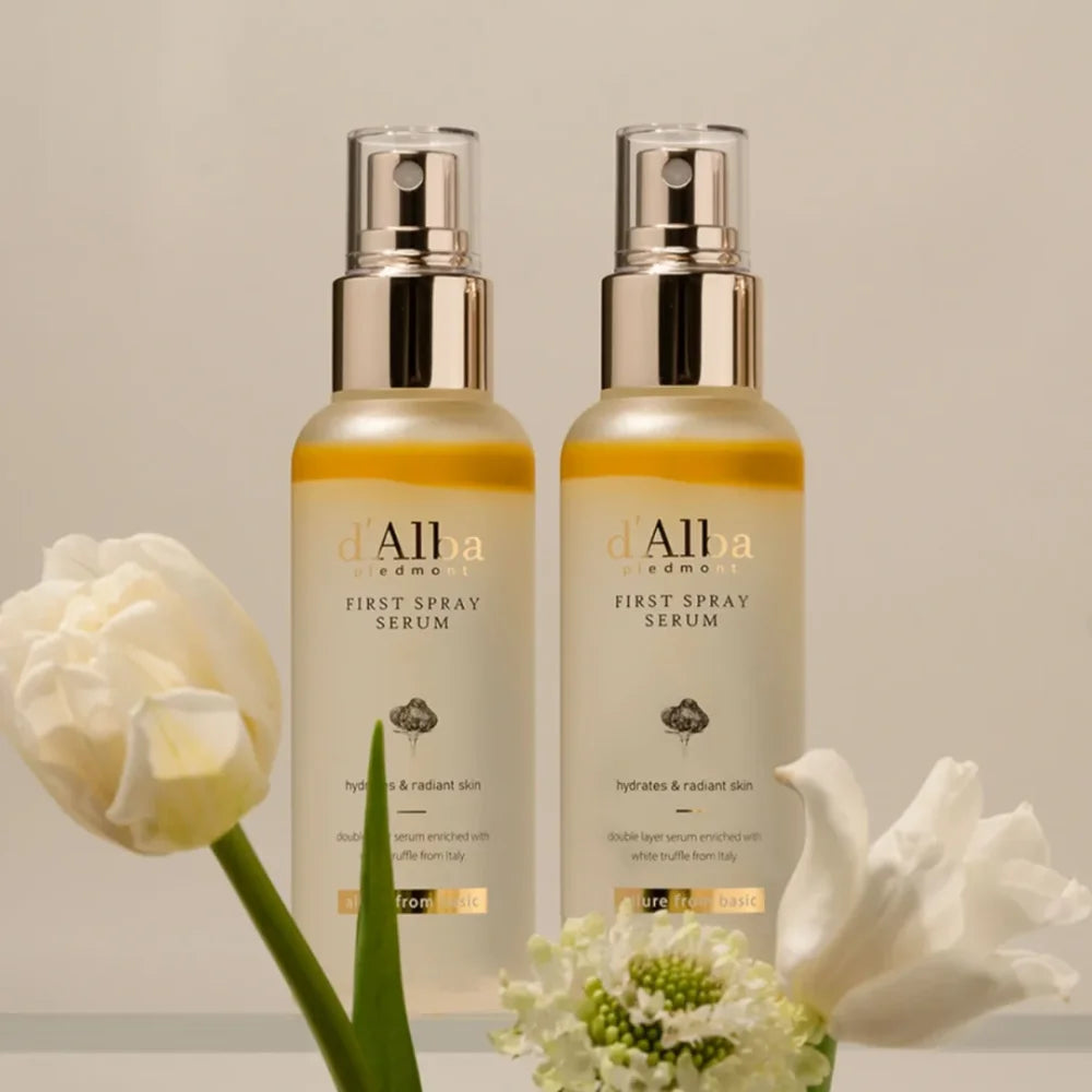 D'Alba White Truffle Aromatic Spray Serum Initial Mist Face Moisturizer Light-weight Soothing PA++++ SPF50+ Sunscreen Skin Care - BlissFully
