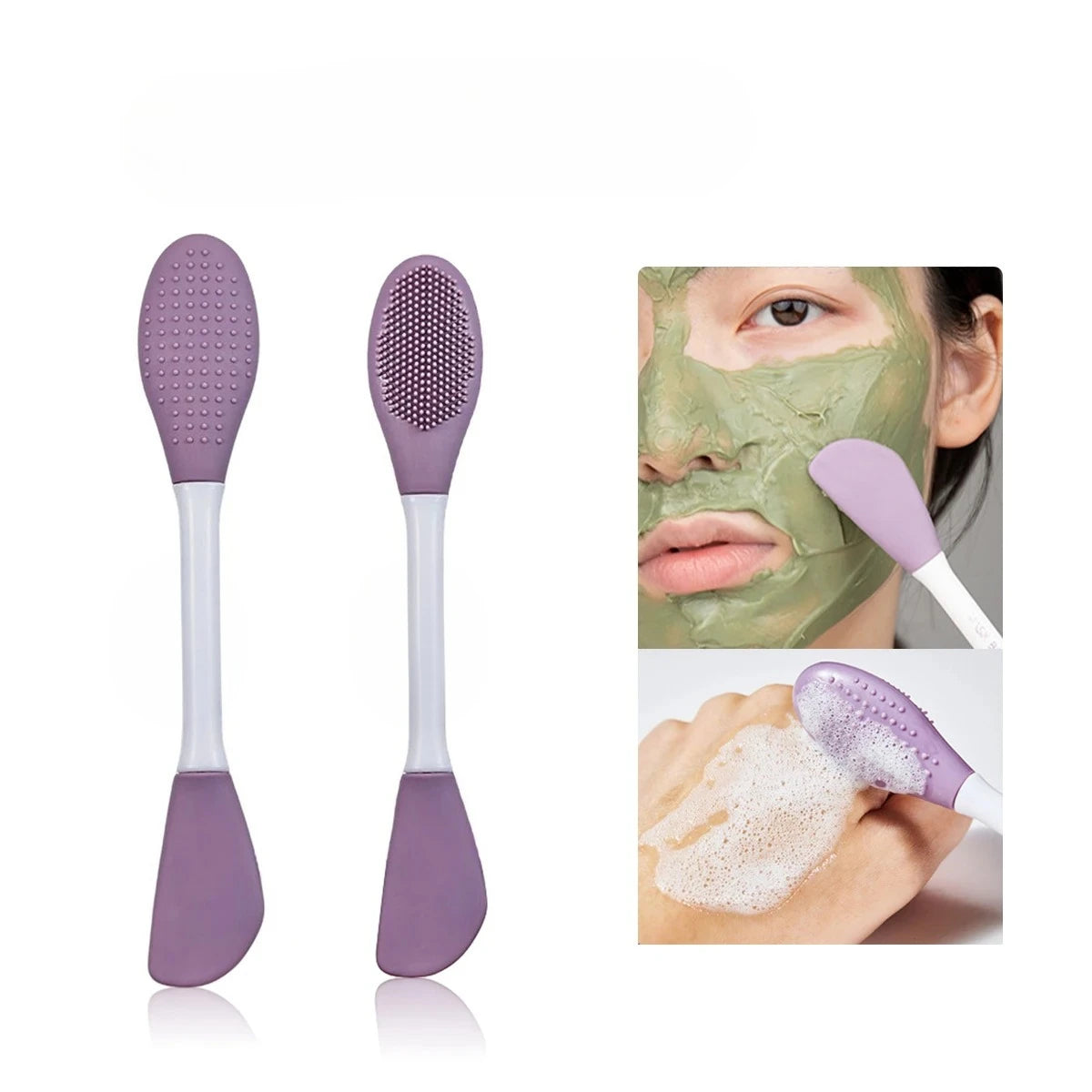 2 In1 Scrub   Blackhead  Silicone Facial Cleansing & Mask Brush  Deep Cleaning Tools Exfoliator Scrub Pore Facial Skin Care - BlissFully