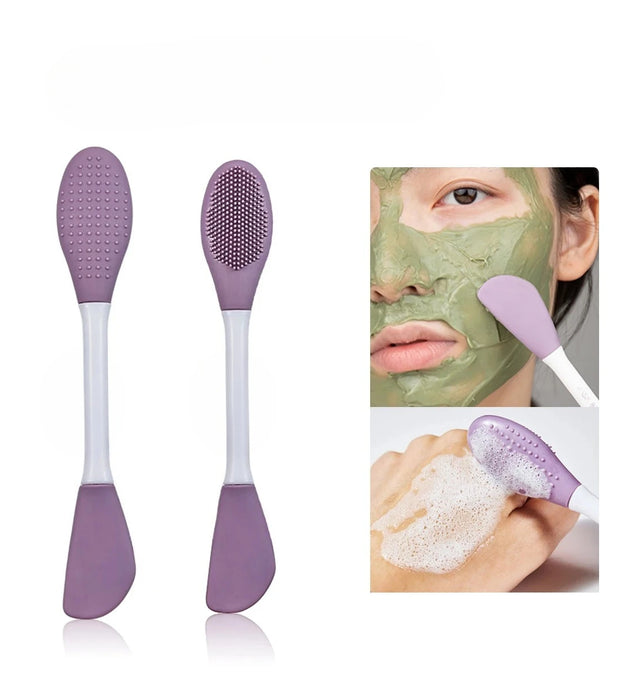 2 In1 Scrub   Blackhead  Silicone Facial Cleansing & Mask Brush  Deep Cleaning Tools Exfoliator Scrub Pore Facial Skin Care - BlissFully