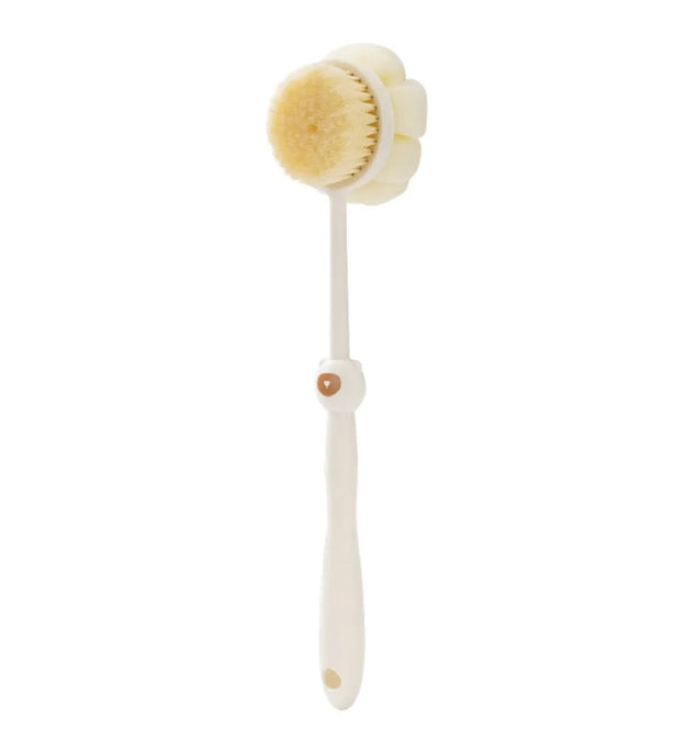 Two sided Shower Body Brush Silicone Long Handle Bathroom Wash Brush Bathing Massage Back Body Exfoliating Brush Bath Supplies