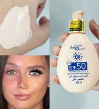 Face body sunscreen whitening sunscreen skin care cream sunscreen liquid foundation SPF50 UV protection skin - BlissFully