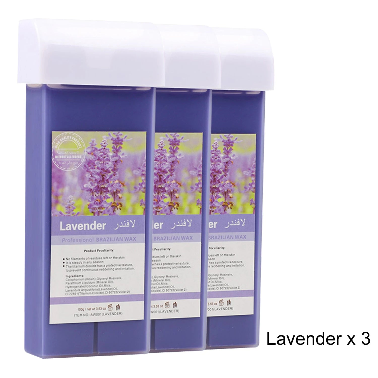 Roll on Wax Refill Painless Wax Roll On For Hair Removal Depilatory Wax Warmer Cartridge For Aloe Wax  Bikini Body Hair Removal