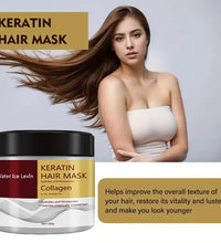 Collagen Keratin Hair Mask Dual Oil Control Moisturizer Conditioner Soft Smooth Frizz Damaged Repair Revitalize Hair Care - BlissFully