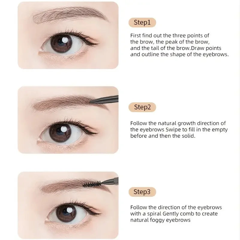 Waterproof Eyebrow Pencil, Eyebrow Pencil For Beginner, Extremely Fine Double-headed Eyebrow Pencil, Durable And Long Lasting