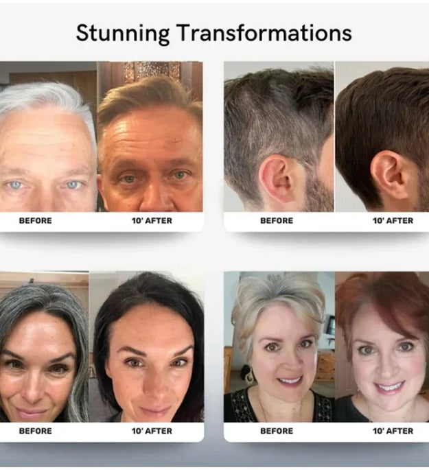 3-in-1 Hair Dye Shampoo  Quick Color Shampoo White Hair Quick Blackening Shampoo Oil Control Fluffy Shampoo Product Nourish Hair - BlissFully