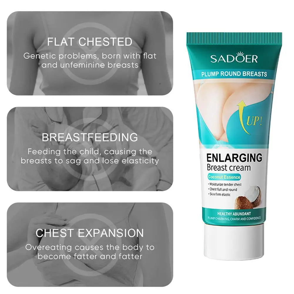 Fast Growth Breast Enlargement Cream Body Moisturizing Lift Firm Breast Improve Sagging Massage Chest Rapidly Smooth Skin Care