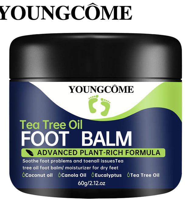 Tea Tree Oil Foot Cream  Repairs Cracked Feet Deeply Moisturizes and Nourishes Dry Rough Skin,Softens Hard Skin