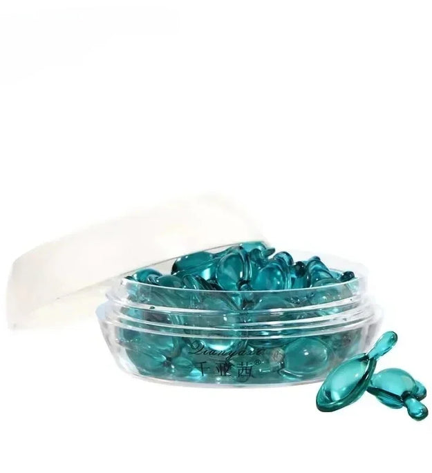 50PCS Blue Copper Peptide Capsule Face Serum Firms Tightens Night Moisturizing Plumping and Radiant Skin Care Rejuvenation