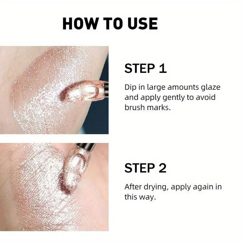 Glitter Metallic Liquid Lipstick Shimmer Easy To Color Non-stick Cup Lip Gloss Waterproof Shiny Lip Glaze Long Lasting Makeup