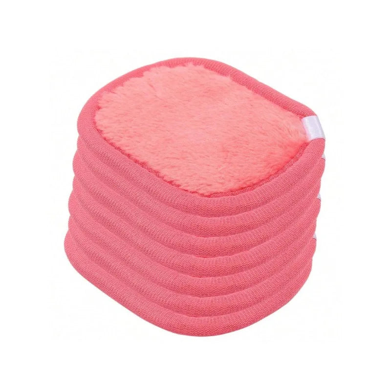 5 pcs Makeup remover facial cleansing tools Reusable Makeup Remover Pads Microfiber Facial Cleansing Cloths For Face, Eye, Lip