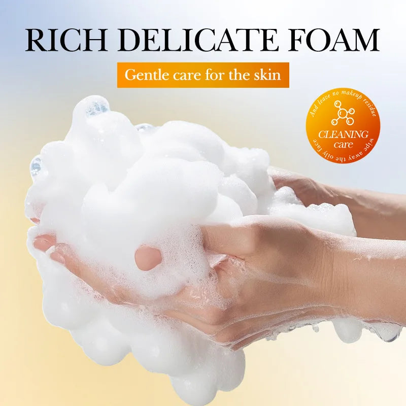 SADOER Turmeric Facial Soap Whitening Anti-aging Moisturizing Deep Cleansing Body Face Wash Foam Facial Cleanser Handmade Soap