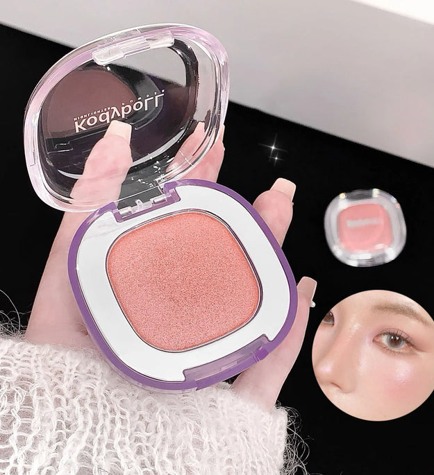 Diamond Highlighter Cream Facial Brightening Shimmer Long-Lasting Contouring Natural Blush Rouge Cream for Face and Eyes Makeup