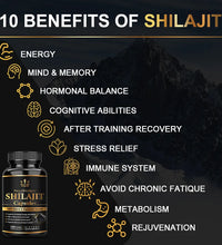 Himalaya Shilajit Capsule Original High in Trace Minerals& Fulvic Acid for Energy,Muscle Strength&Immunity, Endurance for Adult - BlissFully
