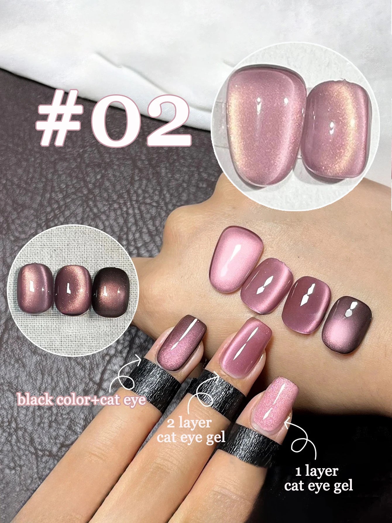 1-21pcs WS Japanese style Sparkling White Gel Nail Polish Fine Sparkling Pink Glitter Cat Eye Nail Gel Nail Art Home DIY