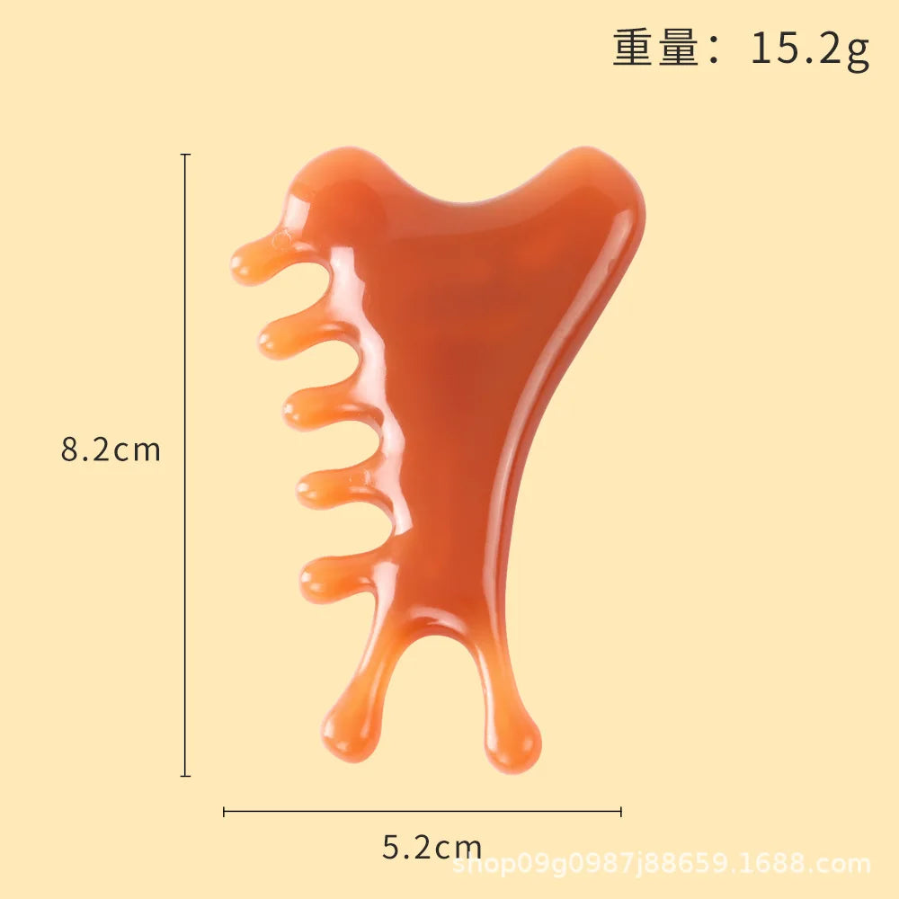 Guasha Beautiful Massage Beeswax Scraping Massage Scraper Face Massager Acupuncture Gua Sha Eye Face Board SPA Massage Tool