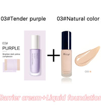 Liquid foundation naturally covers flaws without sticking powder, plain face cream, transparent foundation, conceals blemishes - BlissFully