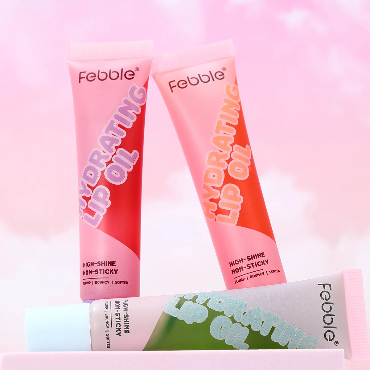 Febble 3 Color Hydrating Lip Oil Moisturizing Plump Lip Balm Fade Lip Line Lip Mask For Autumn And Winter Lip Care Tools