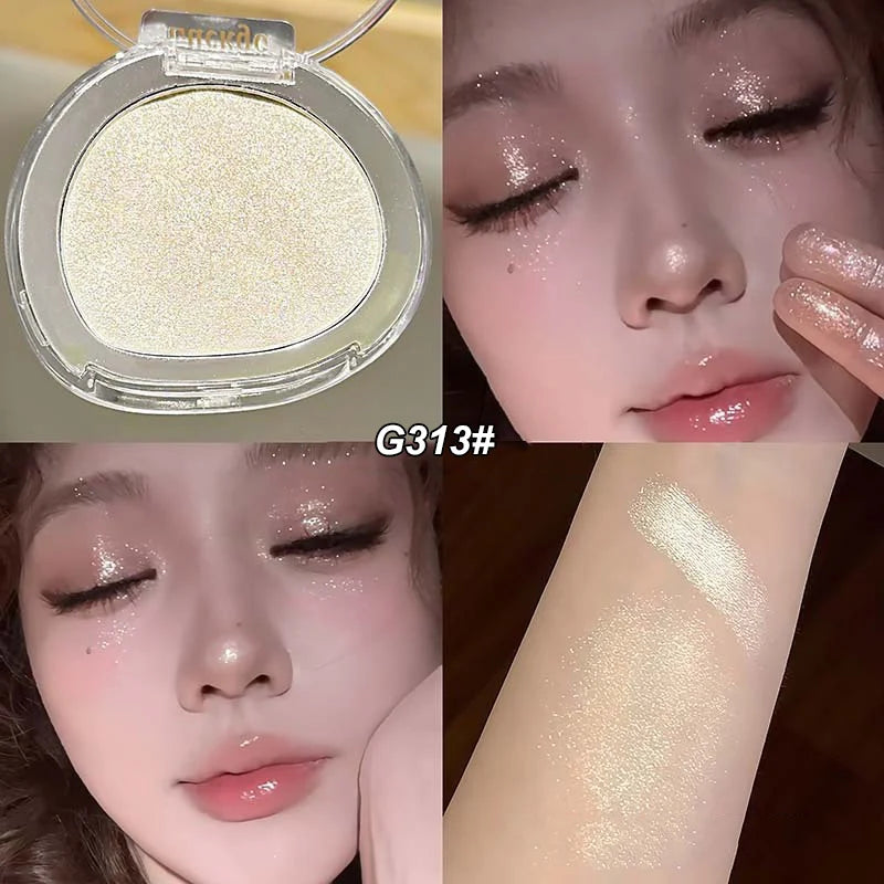 6 Colors Rose Diamond Highlighter Powder Palette Glitter Brighten Gloss Makeup Ultra-concentrated Glitter Face Contour Cosmetics