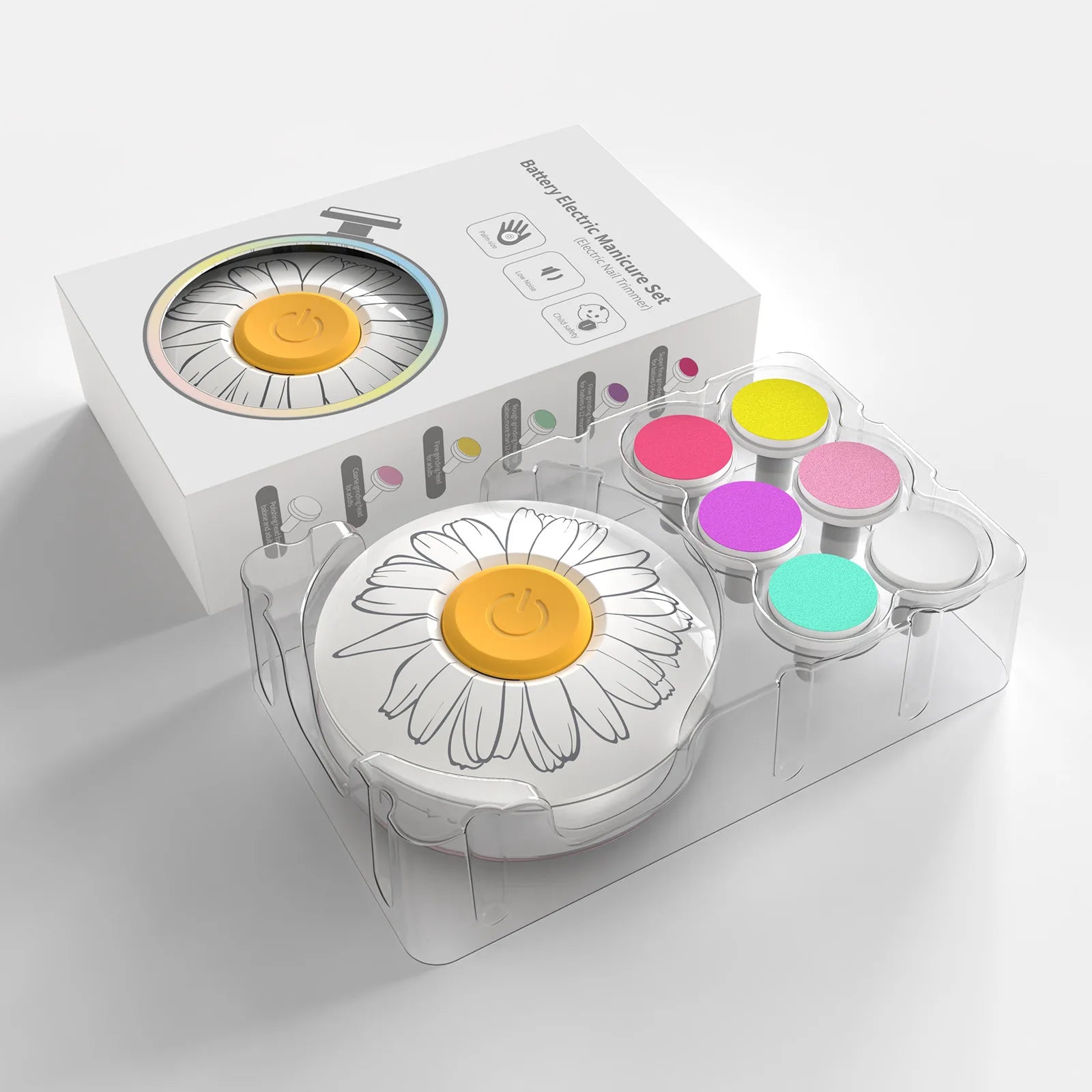 Electric Baby Nail Trimmer Kid Nail Polisher Tool Baby Nail Clipper Cutter for Newborn Baby Hygiene Kit Infant Manicure Scissors