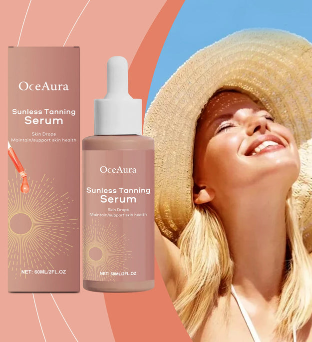 Self Tanning Drops Moisturizing Facial Tan Serum Relieve Dry Rough Prevent Sunburn Shine Brown Body Bronzer Tanning Accelerator - BlissFully