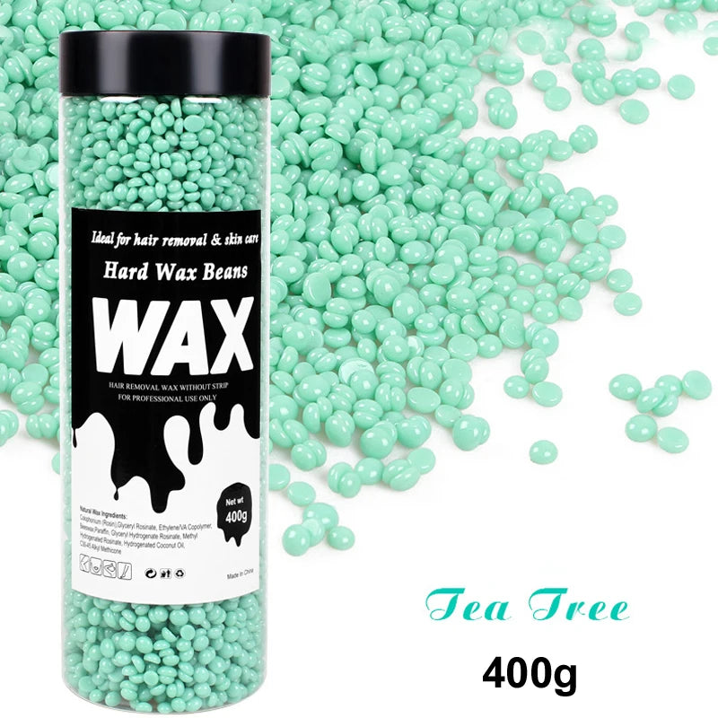 200g/400g Depilatory Wax Beans for Heating hard Wax Machine Hot Film Painless Waxing Beads Bikini Face Legs Body Hair Removal