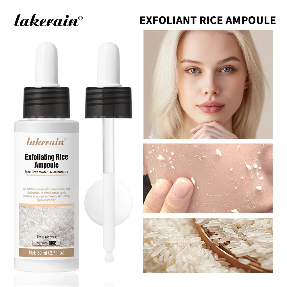 White Black Rice Peeling Essence Exfoliating Moisturizing Exfoliating Hydrating Serum Moisturizing Rice Toner Gentle Skin Care