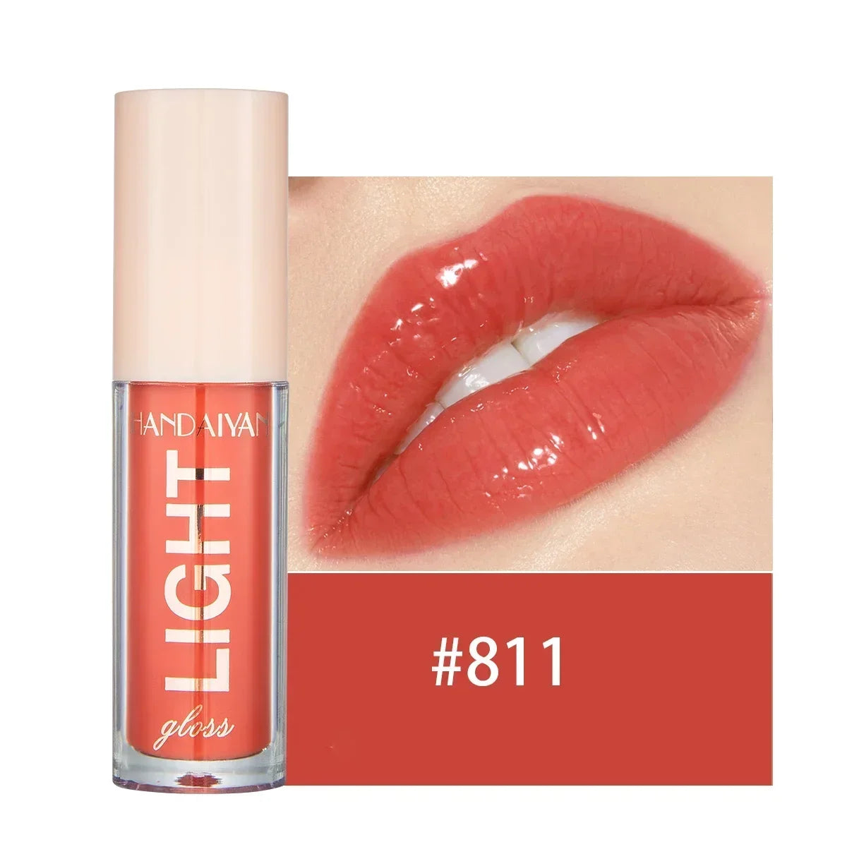 Waterproof Mirror Nude Lip Gloss Long Lasting Moisturizing Colour Rendering Non Sticky Cup Liquid Lipstick Lips Makeup Cosmetics
