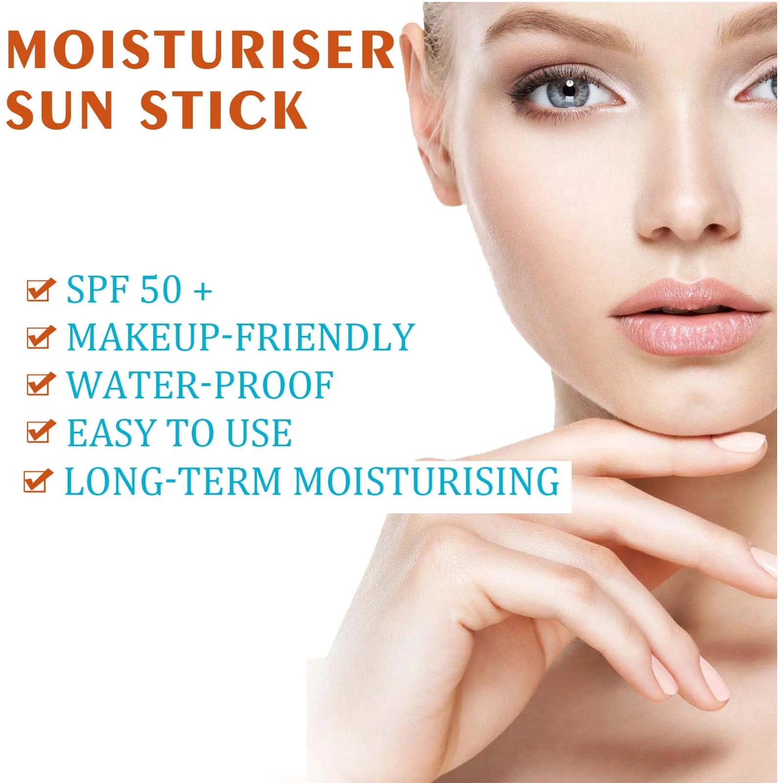 Body Sunscreen Cream Stick Spf50 Antioxidant Prevent Sunburn Moisturizing Skin Sweatproof Brightening Resist UV Rays Serum Stick