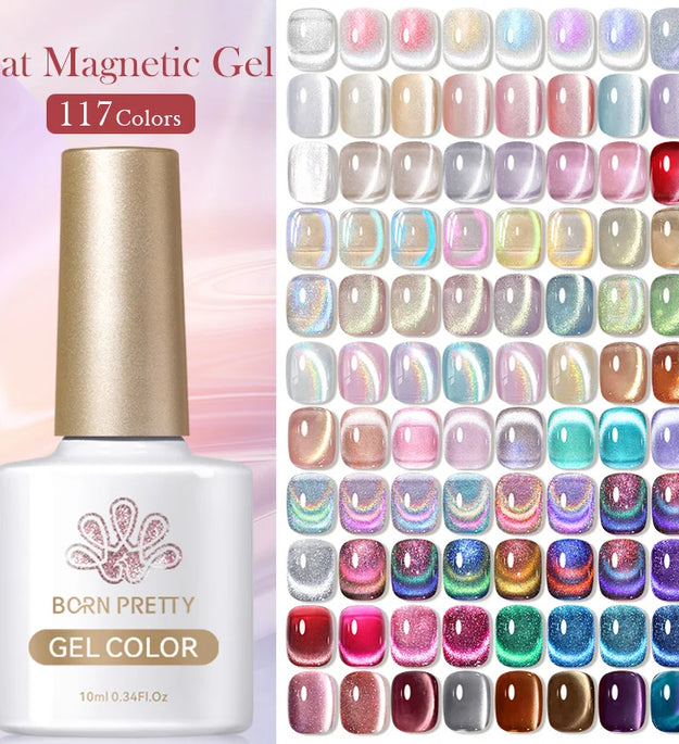 BORN PRETTY 117 Colors Cat Magnetic Gel Nail Polish 10ml Full Coverage Varnish Semi Permanent Super Gorgeous Nails Manicure