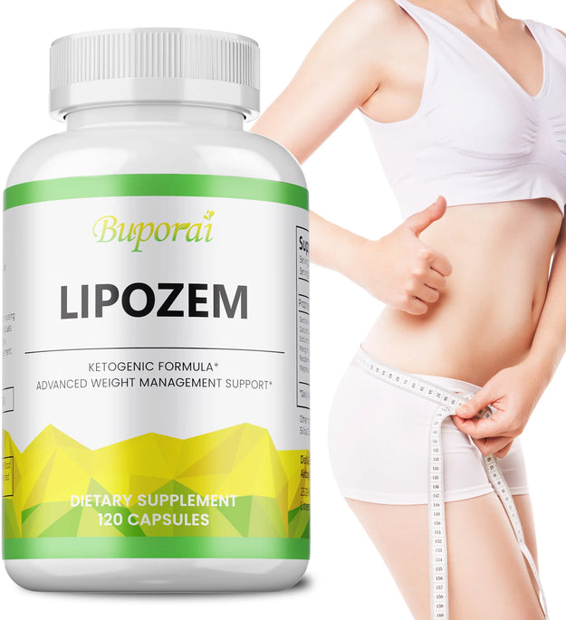 Natural Lipozem - Appetite Suppressant, Fat Burner,Relieves Bloating and Constipation, Improves Metabolism - 120 Capsules