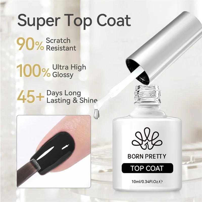 BORN PRETTY 10ml Cat Magnetic Gel Sparkling Ultra Gold Glitter Soak Off UV LED Gel Nail Art Varnish Manicure Valentine's Day