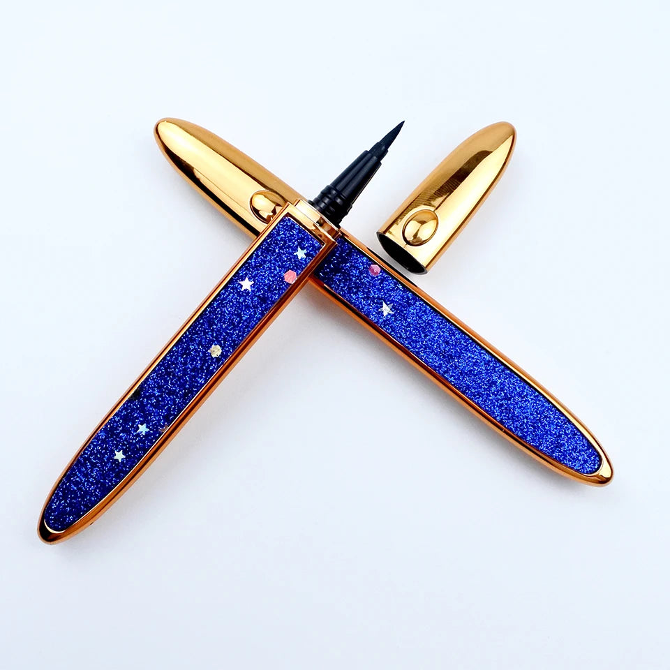 REDSIREN 2 in 1 Lash Glue & Eyeliner Waterproof Long Lasting self adhesive Glue False Eyelashes Black Liquid Eyeliner Glue Pen
