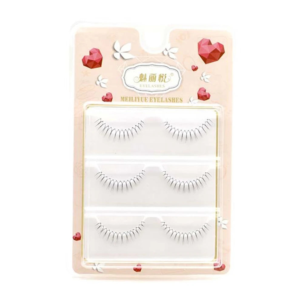 Individual Noglue Fake Eyelashes Artificial Magnetic Idol Lashes Girl Group Eye Nature Lash Extension Cosplay Cosmetics Anime