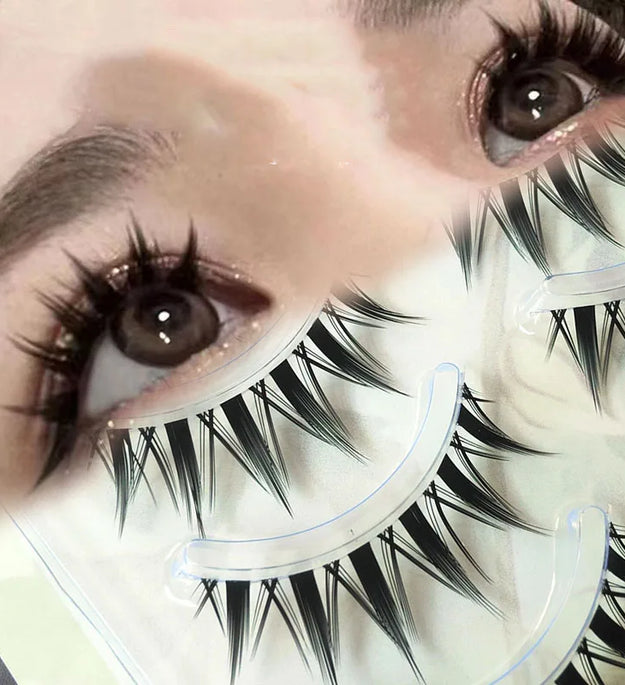 5 Pairs New Cosplay Air False Eyelashes Natural Transparent Thin Band Eyelashes Japanese Simulation Lashes Extension Makeup