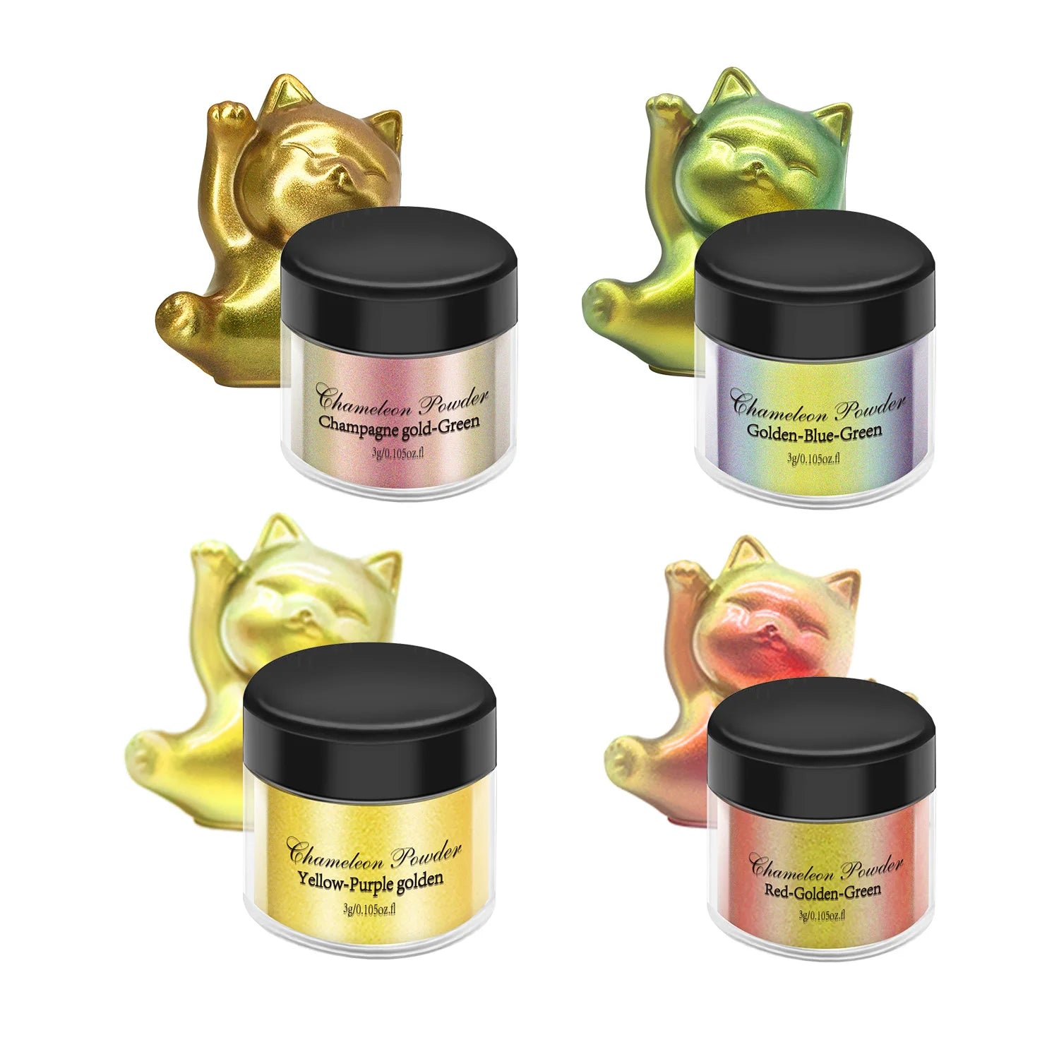 3g Chameleon Mica Powder Color Shift Pigment Powder For Epoxy Resin Painting Soap Making Bath Bombs Candle Making Dyes