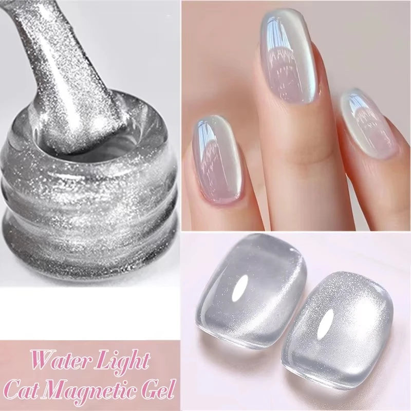 BORN PRETTY 10ml Cat Magnetic Gel Sparkling Ultra Gold Glitter Soak Off UV LED Gel Nail Art Varnish Manicure Valentine's Day