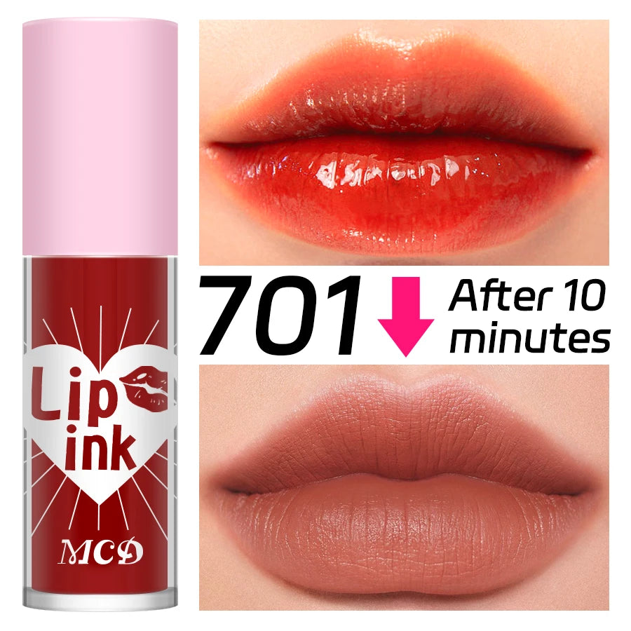 Waterproof Matte Lip tint Long-lasting Lip Glaze Sexy Plump Lip Glow Oil Velvet Lip Gloss Stain Makeup Full Color Lip Cosmetic