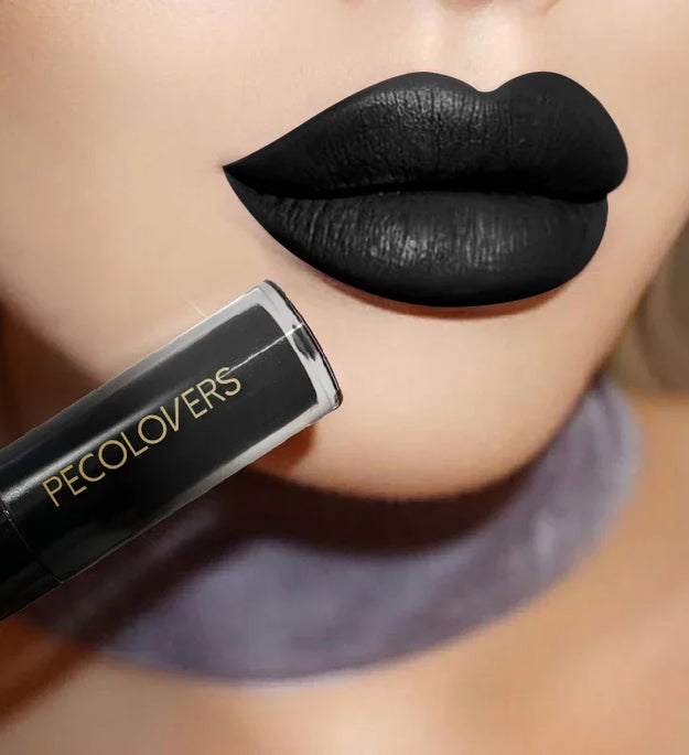 Long Lasting Lipstick Lip Gloss Makeup Waterproof Velvet Non-stick Cup Lip Tint Sexy Black Liquid Lip Stick