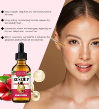 Organic Rosehip Oil Antioxidant Improve Fine Lines Wrinkles Firming Lifting Repair Moisturizer Nourish Smooth Hair Skin Care Oil - BlissFully