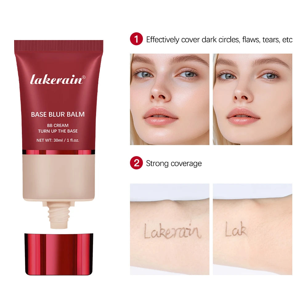 TURN UP THE BASE BLURRING FOUNDATION Face Long Lasting control oil Foundation OS Makeup Cosmetics Skin Matte - BlissFully