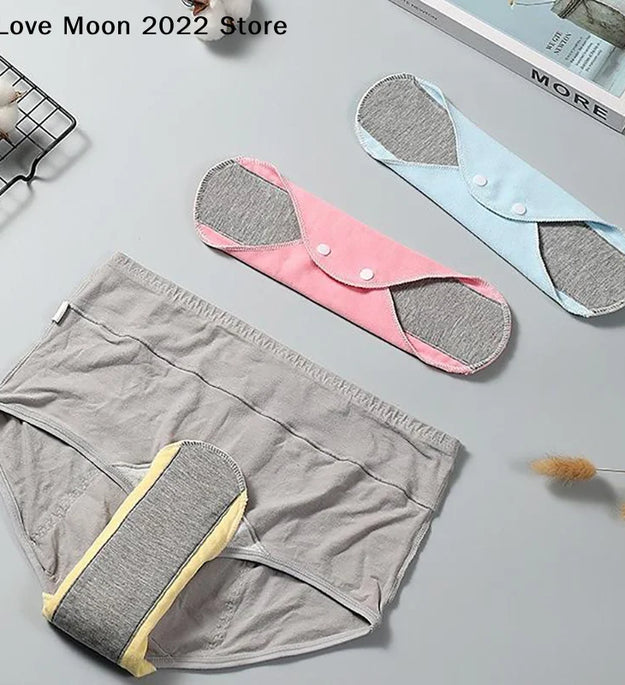 【LM】Thin Cloth Pads Soft Cotton Washable Feminine Panty Liners Sanitary Pads Napkin Daily Reusable Menstrual Hygiene Pads