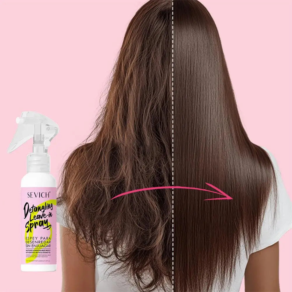 Keratin Hair Smoothing Spray Hair Conditioner Keratin Hair Treatment For Dyeing Damaged Anti-frizzle Soften Shiny Hair Care Oil