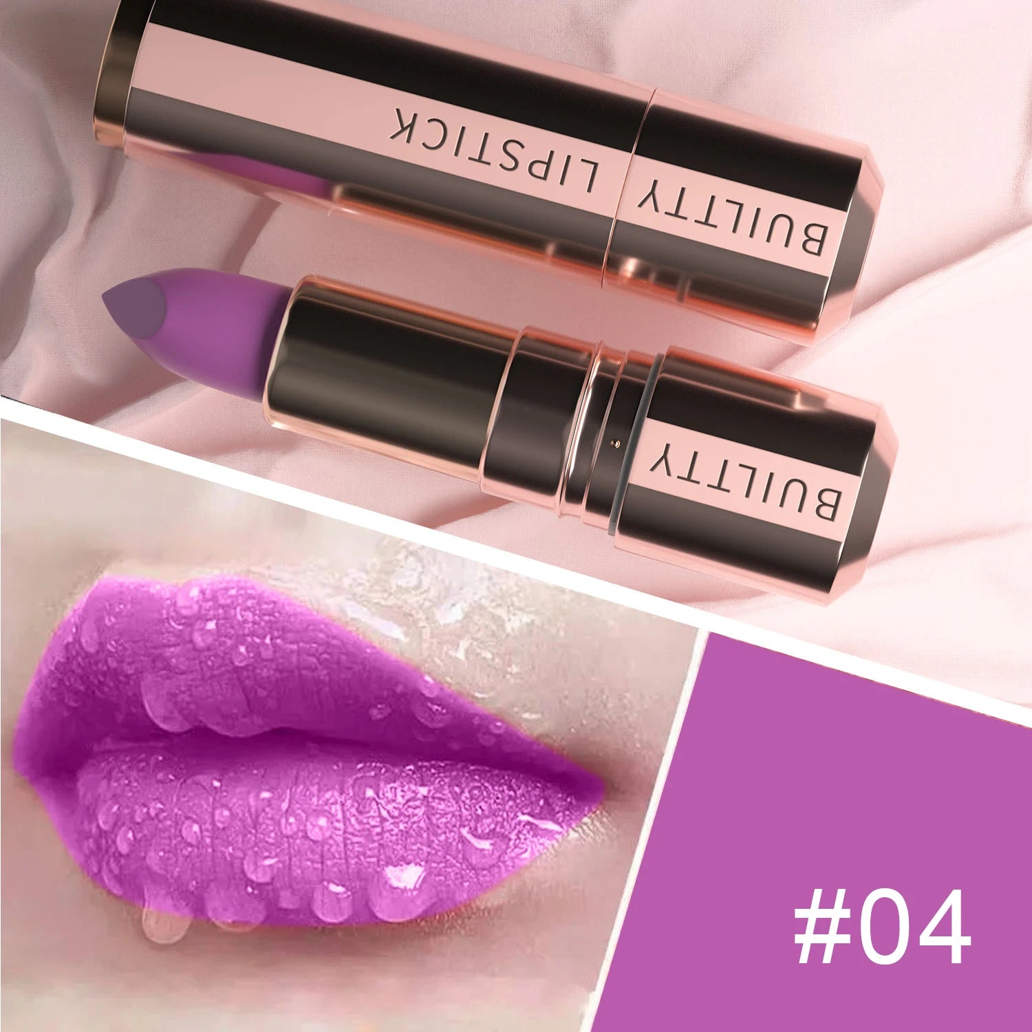 Matte Lipsticks Long Lasting Pink Red Lipstick Waterproof Natural Nude Moisturizing Hydrating High Pigmented Smooth Velvet