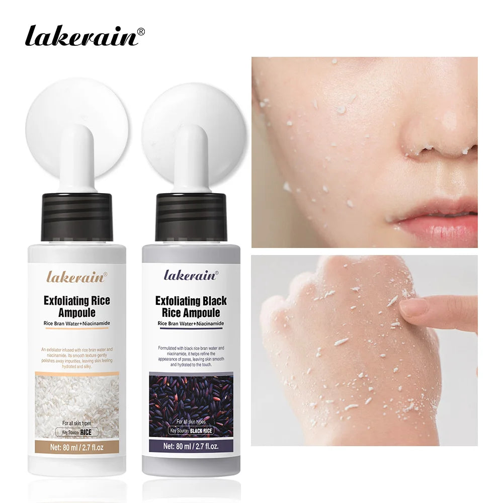 White Black Rice Peeling Essence Exfoliating Moisturizing Exfoliating Hydrating Serum Moisturizing Rice Toner Gentle Skin Care