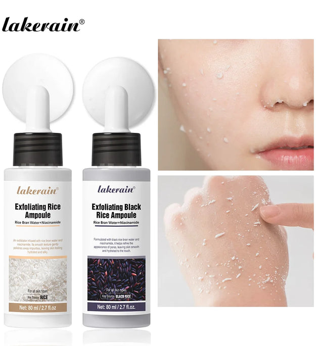 White Black Rice Peeling Essence Exfoliating Moisturizing Exfoliating Hydrating Serum Moisturizing Rice Toner Gentle Skin Care