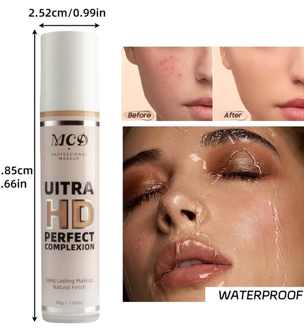 9 Shade Full Coverage Concealer Liquid Foundation  makeup high coverage  Base makeup  cushion Foundation cream  Natural Matte