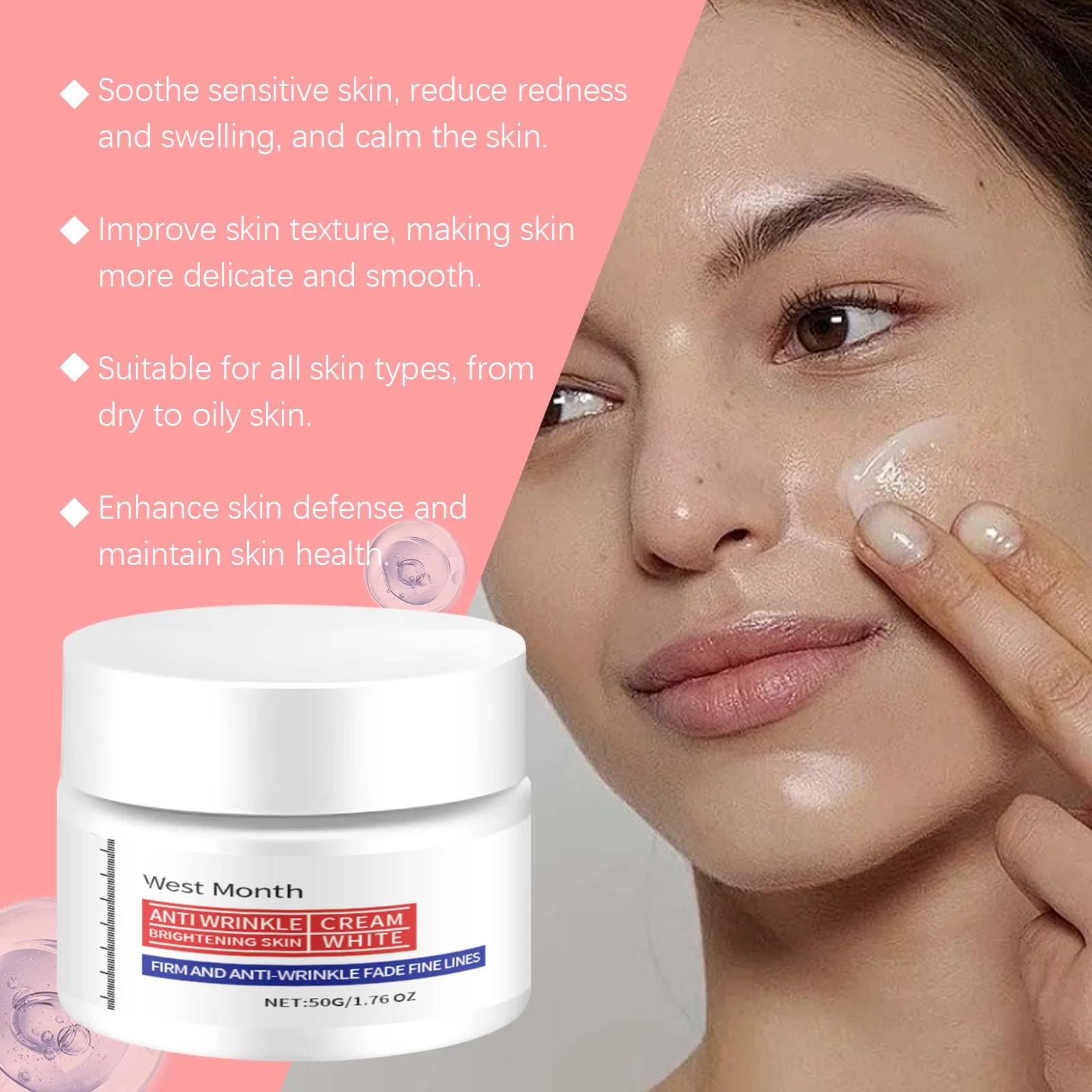 Brightening Face Cream Fade Blemish Glowing Moisturizing Firming Lightening Dark Rejuvenating Hydrating Korean Skin Care Product
