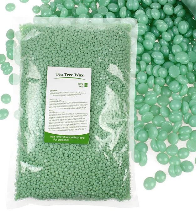 1000g Hot Film Painless Waxing Beads Depilatory Wax Beans Hard Wax Beans Heating Wax Machine Bikini Face Body Hair Removal