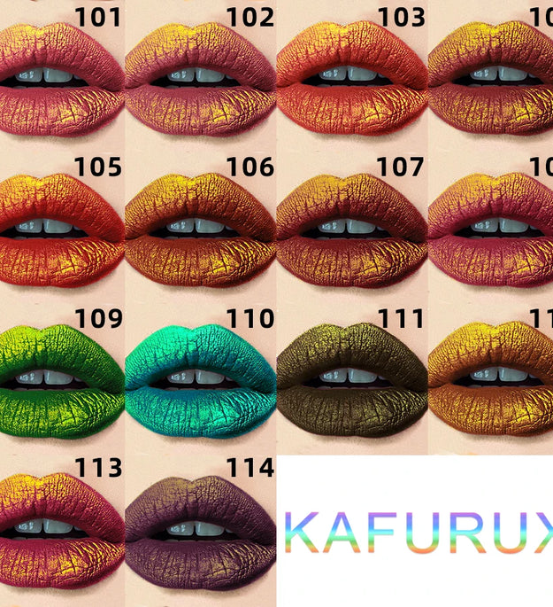 14 Colors Glitter Lip Glaze Hydrating Red Pink Metallic Lip Tint Highly Pigment Lip Gloss Korean Makeup for Women Cosmetics Gift